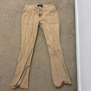 Hollister low rise boot cut khaki pants